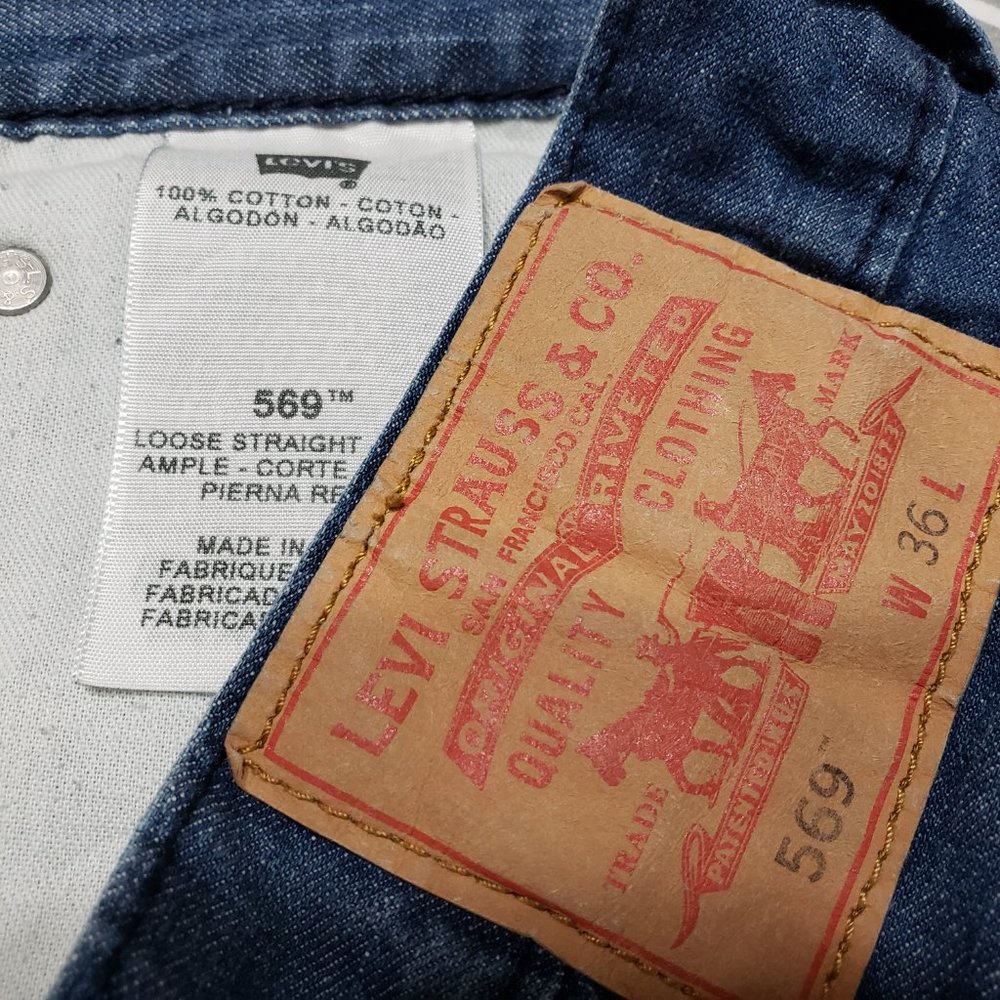 Levi’s 569 denim shorts Size 36 - Picture 4 of 5